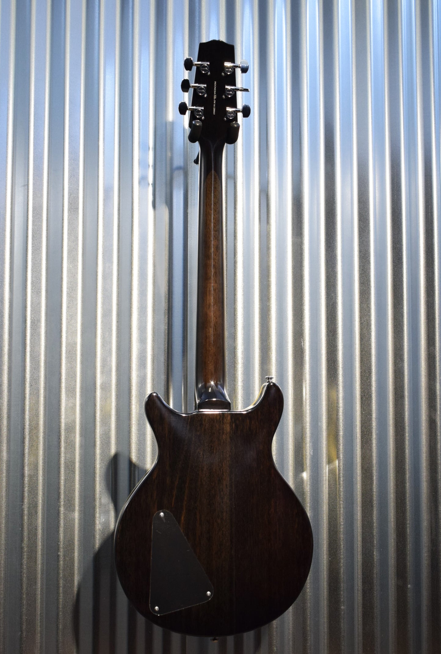 Hamer Archtop Flame Trans Black Double Cut Electric Guitar SATF-TBK #0865