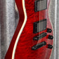 ESP LTD EC-1000 Quilt Top See Thru Black Cherry EMG Guitar LEC1000STBC #1320 Demo