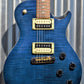 PRS Paul Reed Smith SE 245 Whale Blue Flame Electric Guitar & Gig Bag #6093