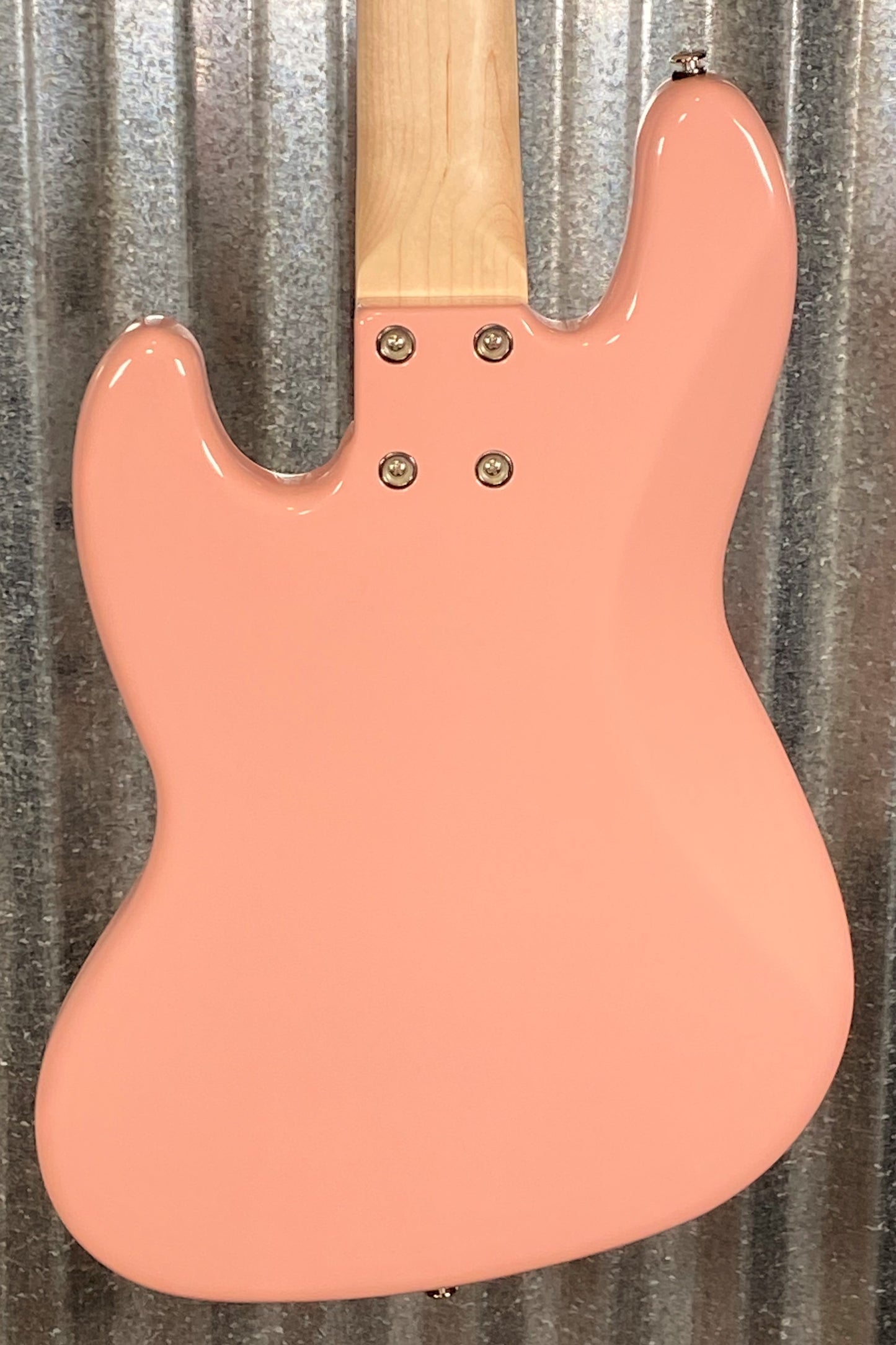 G&L USA JB-5 5 String Jazz Bass Shell Pink & Case JB5 #0031