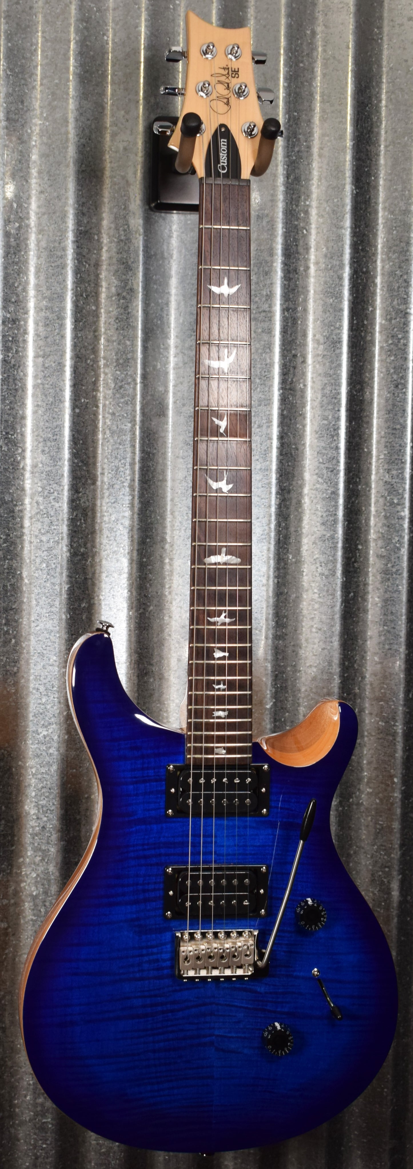 PRS Paul Reed Smith SE Custom 24 Faded Blue Burst Guitar & Bag #1758