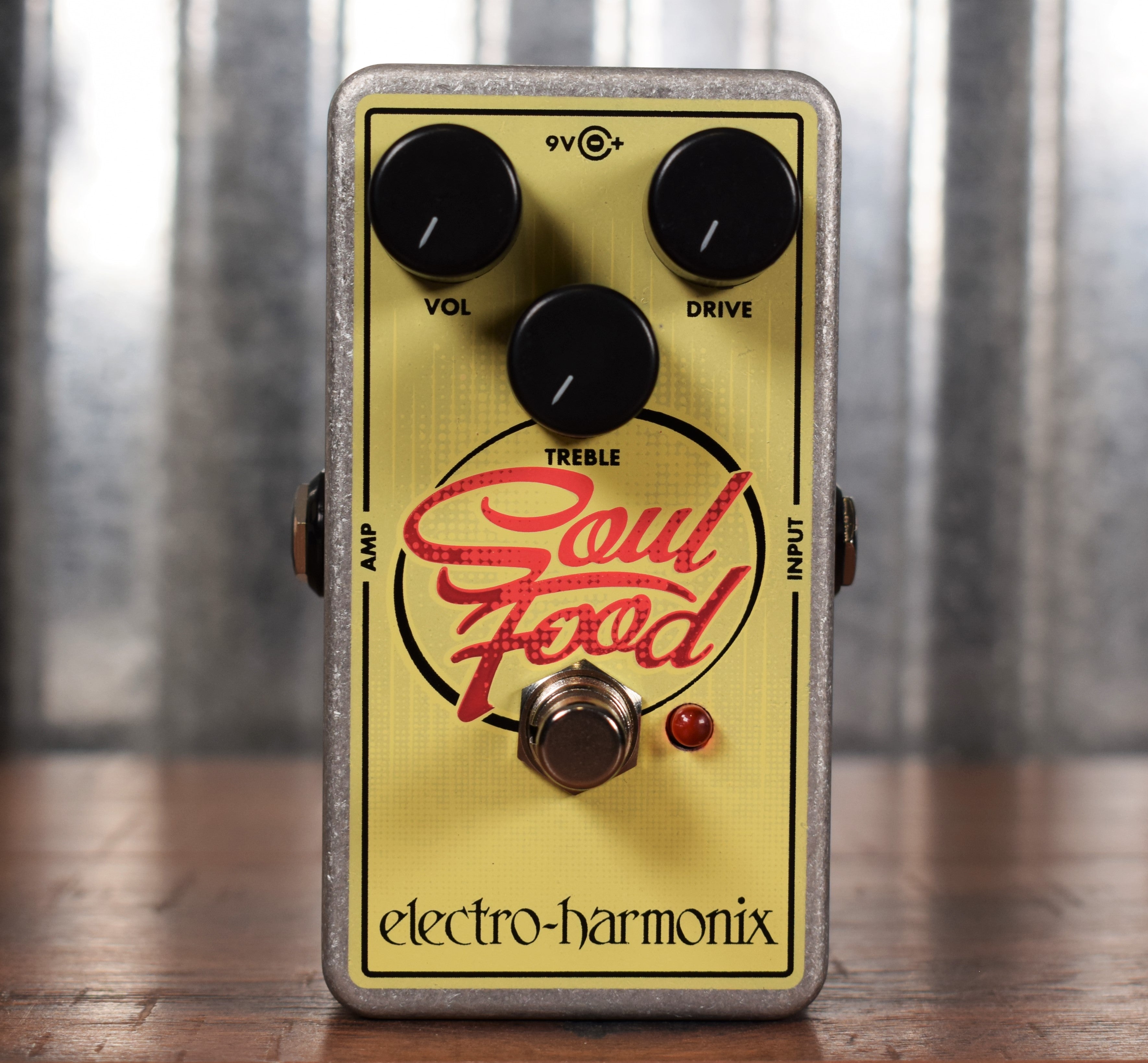 Electro-Harmonix EHX Soul Food Distortion Fuzz Overdrive Pedal & AC Adapter