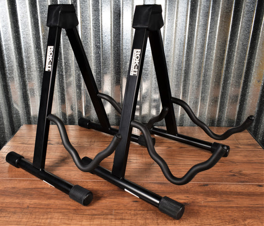 Gator Frameworks RI-GTRAU A Frame Electric & Acoustic Guitar Bass Stand 2 Pack