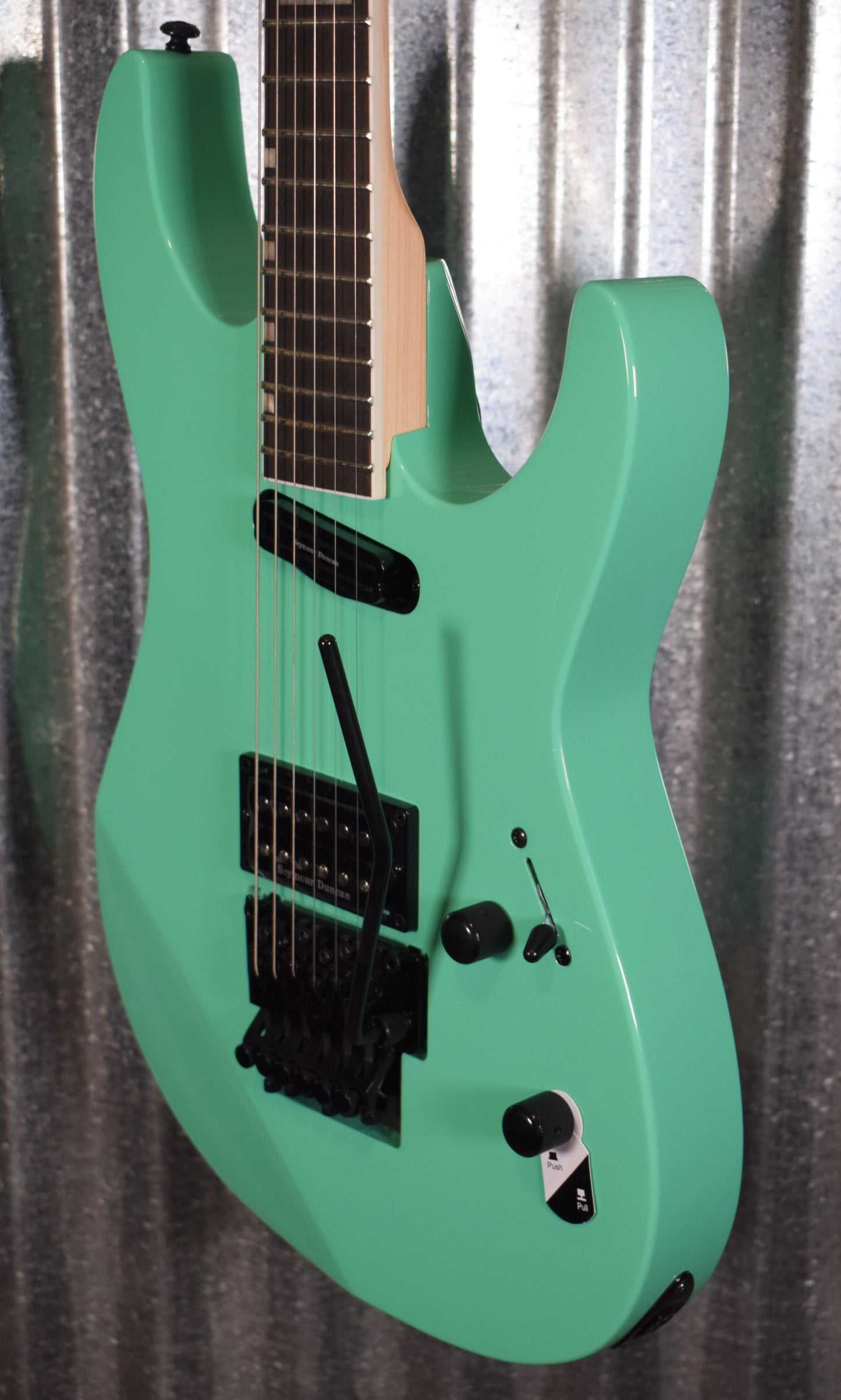 ESP LTD Mirage Deluxe '87 Turquoise Guitar & Case LMIRAGEDX87TURQ #0156