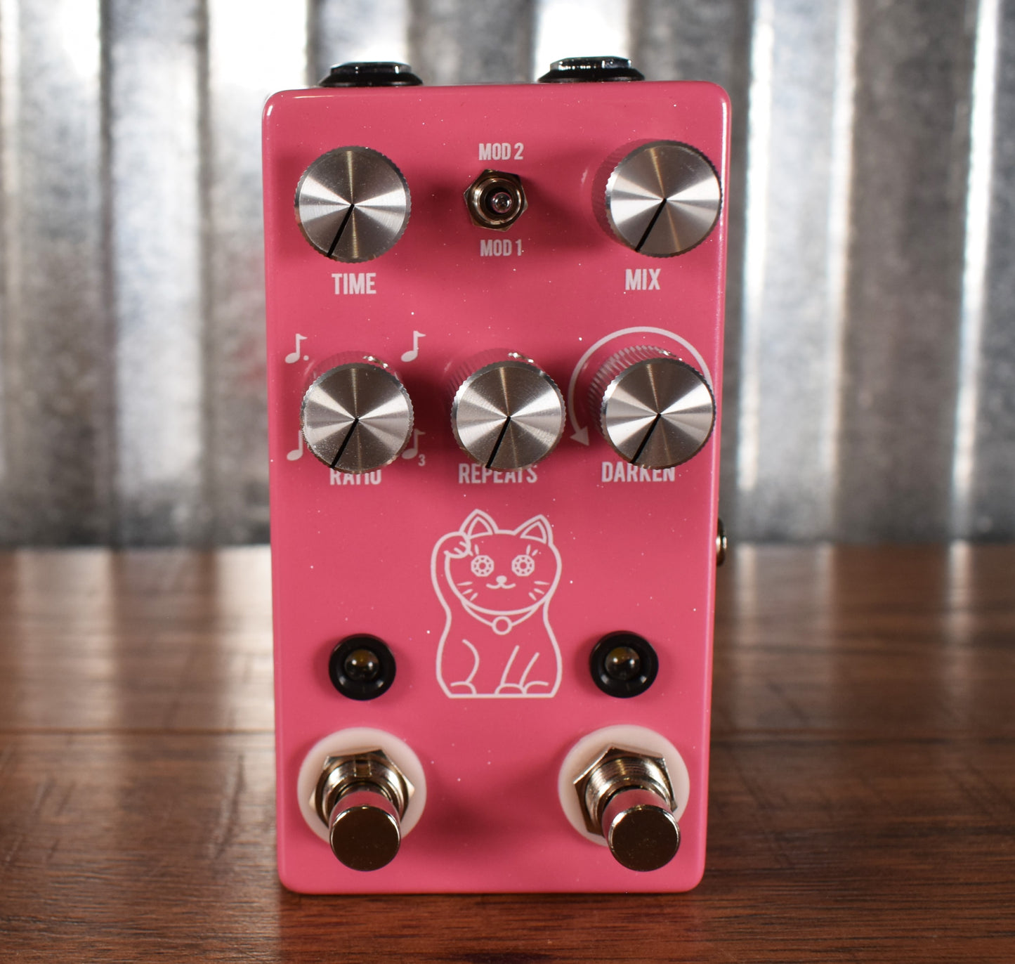 JHS Pedals Lucky Cat Delay PINK Guitar Effect Pedal