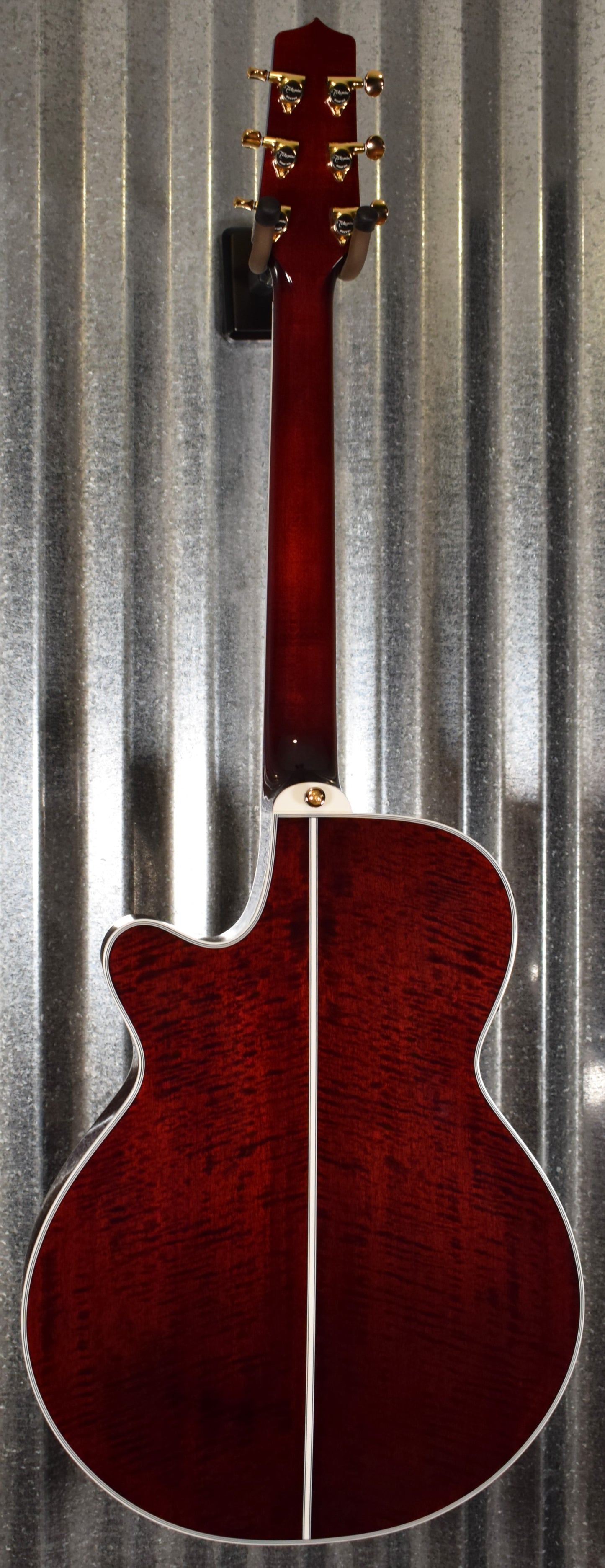 Takamine TSP158C See Thru Red Thinline Acoustic Electric Guitar & Case TSP158CSTR #0247 Used