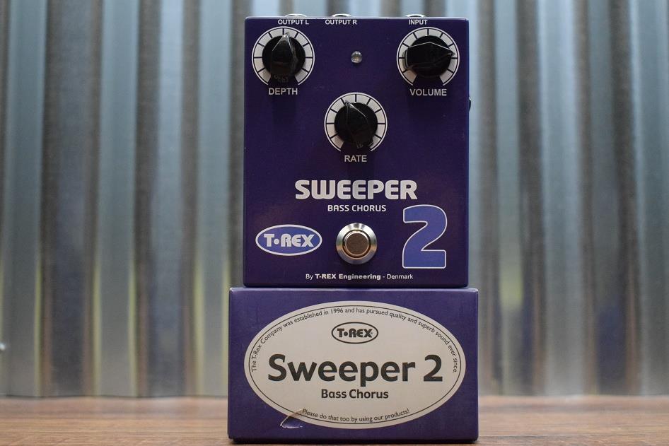 T-Rex Engineering Sweeper 2 Chorus Bass Guitar Effects Pedal Demo  #254