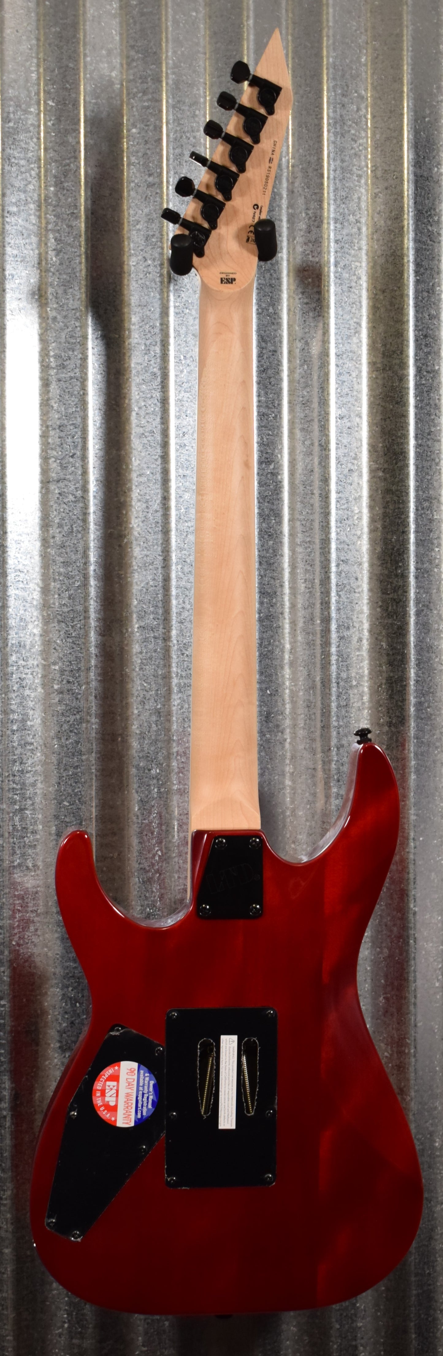 ESP LTD M-200FM See Thru Red Flame Top Guitar LM200FMSTR #0211