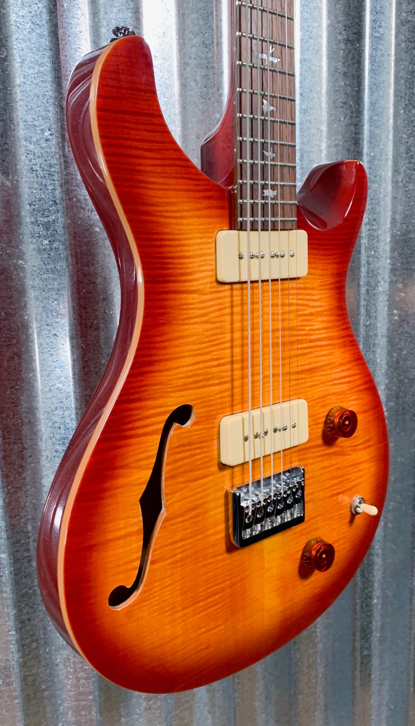 PRS Paul Reed Smith SE 277 Baritone Semi-Hollow Vintage Sunburst Guitar & Bag 277SH #1881