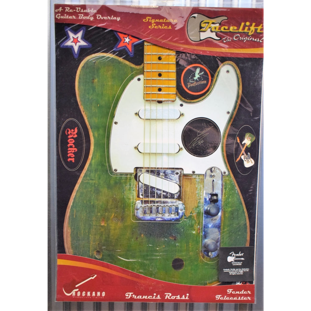 Facelift T-GREL Francis Rossi Telecaster Fender Licensed Reusable Guitar Body Overlay