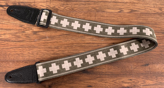 Levy's MP2SLD-007 2" Polyester Sublimation Guitar Strap Plus Green
