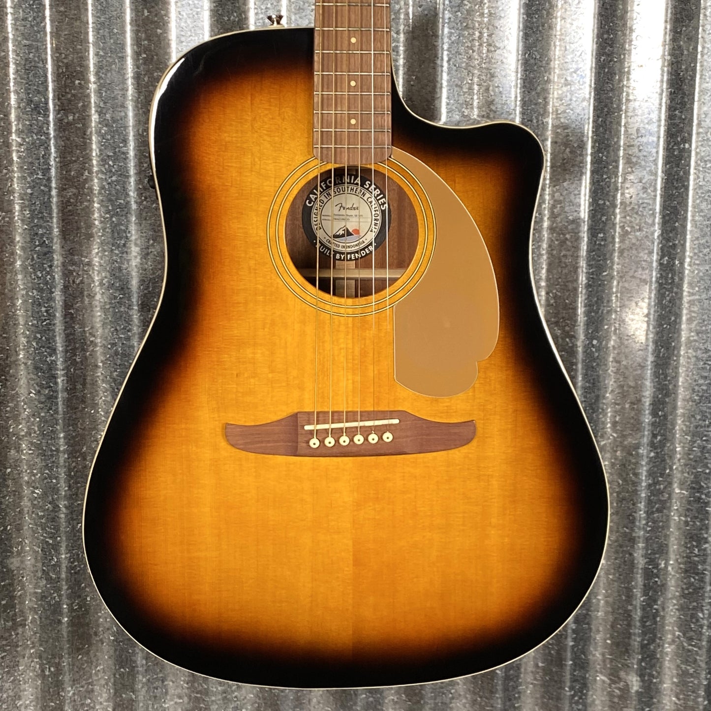 Fender Redondo Player SB WN Acoustic Electric Sunburst Guitar & Case #6820 Used