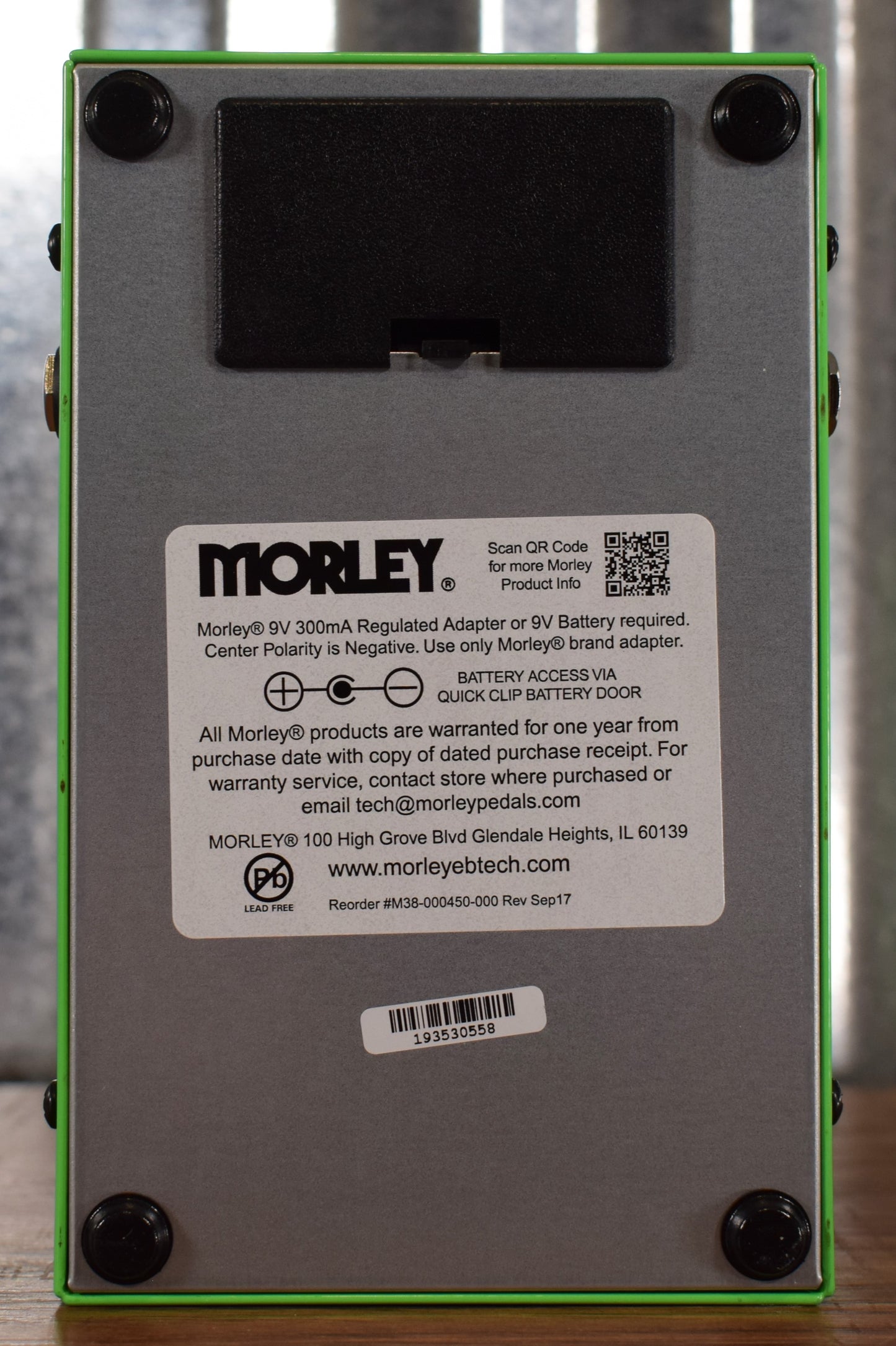 Morley MTPDW 20/20 Distortion Wah Switchless Optical Guitar Effect Pedal