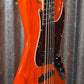 G&L USA JB-5 5 String Jazz Bass Clear Orange & Case JB5 #2085