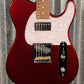 G&L USA 2023 Custom ASAT Classic Bluesboy Ruby Red Metallic Guitar & Bag #1201 Used