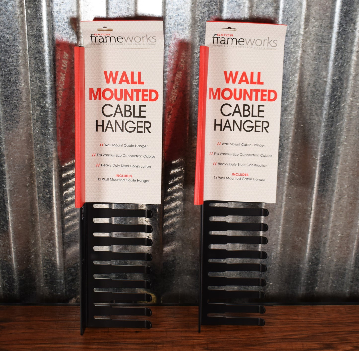 Gator Frameworks GFW-CABLEHANGER Wall Mount Cable Hanger Organizer 2 Pack
