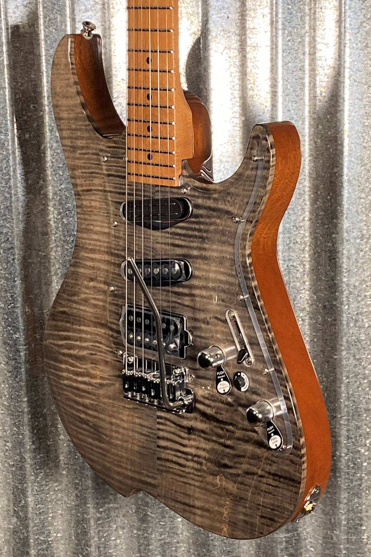 Vola OZ RV TNC Tribal Black Gloss Guitar & Case #7341