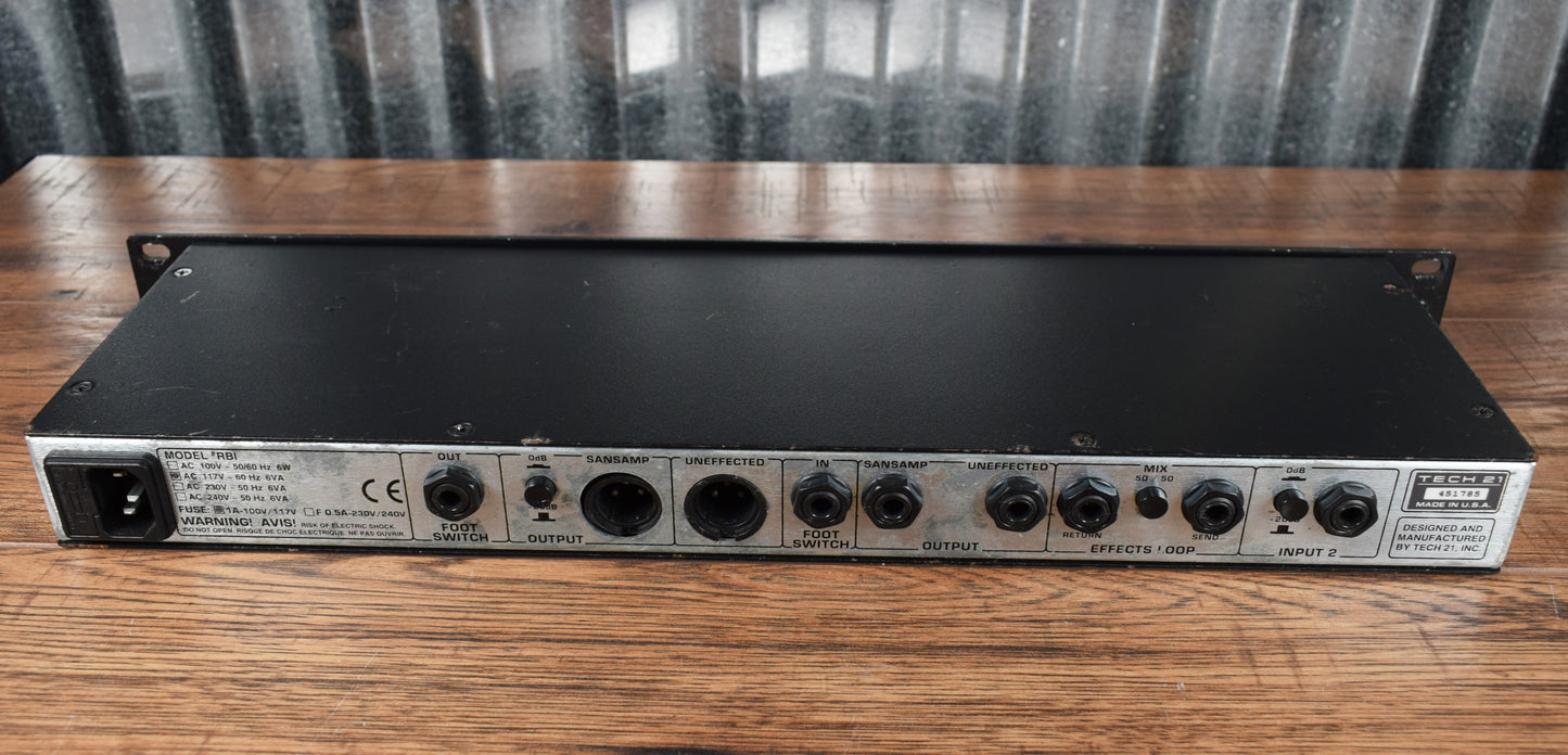 Tech 21 RBI Sansamp Rackmount Bass Preamp Used