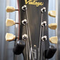 Vintage Guitars Reissued Series V100AFD Amber Flame Carved Top Guitar & Case