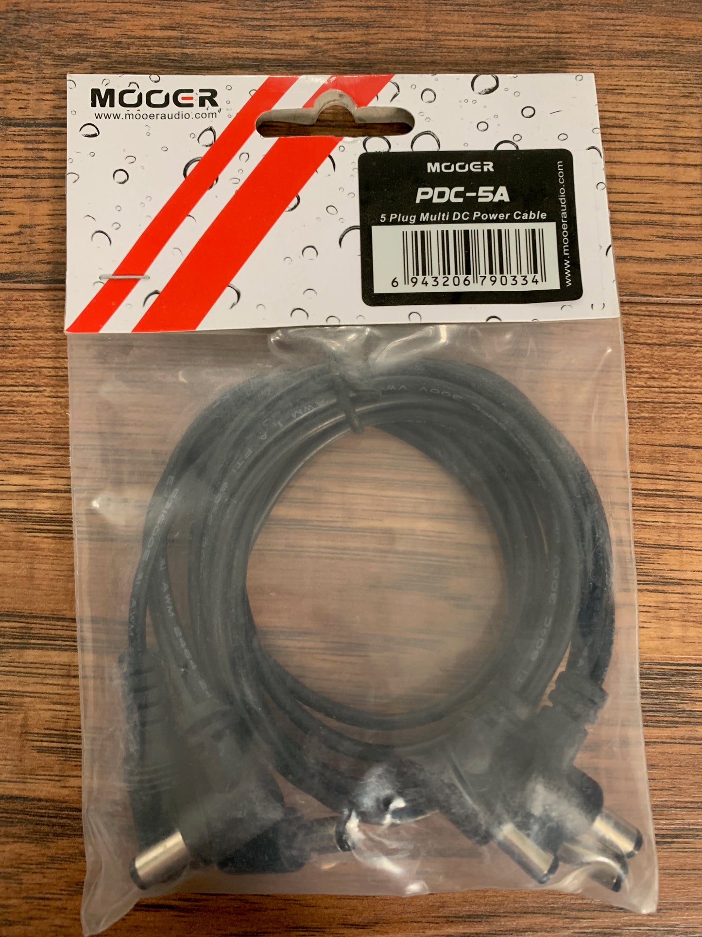 Mooer Audio PDC-5A 5 Angled Connector Daisy Chain Effect Pedal Power Cable