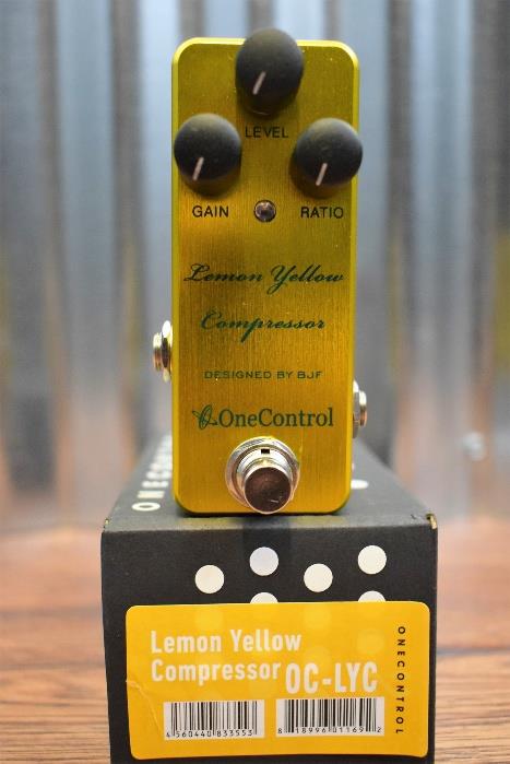 One Control BJF Lemon Yellow Compressor Guitar Effect Pedal