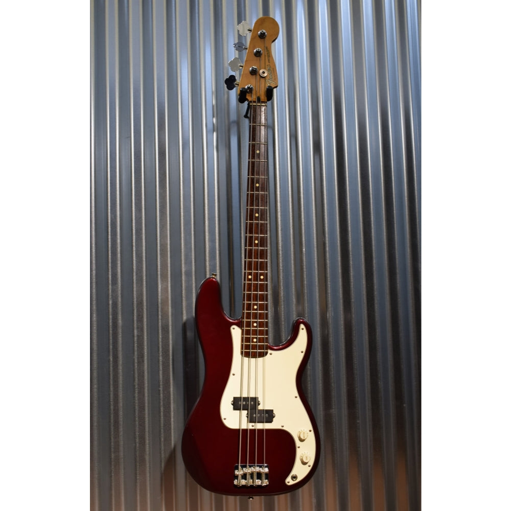 Fender Precision Bass 4 String Burgundy & Gig Bag 2001 Mexico #6888 Us