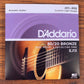D'Addario EJ13 80/20 Bronze Custom Light Acoustic Guitar Strings 11-52 3 Pack