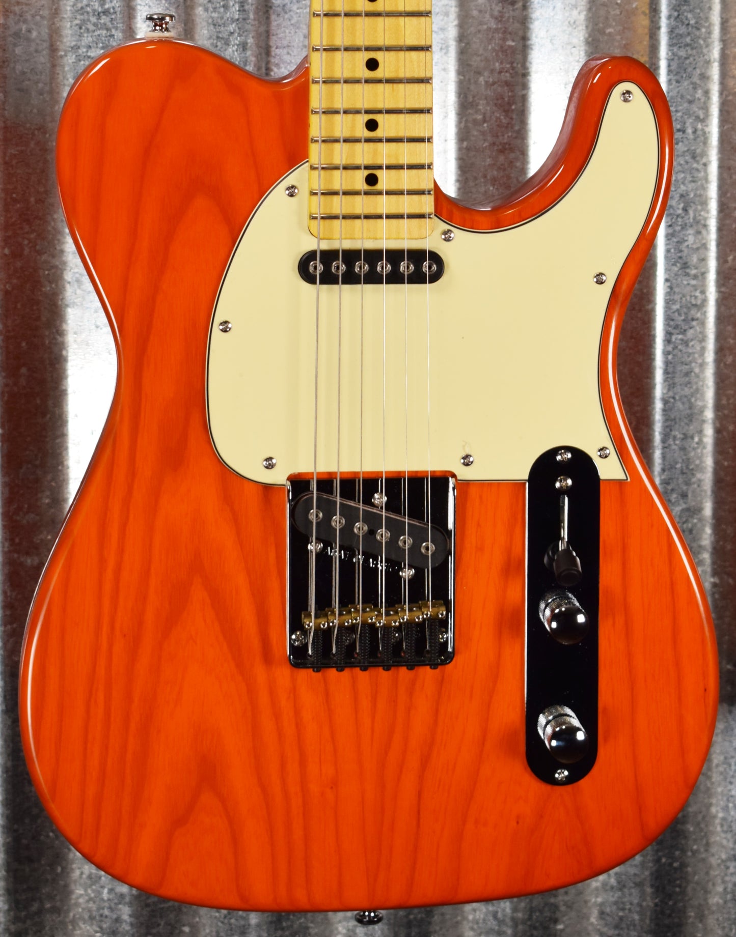 G&L Tribute ASAT Classic Clear Orange Guitar Demo #0674