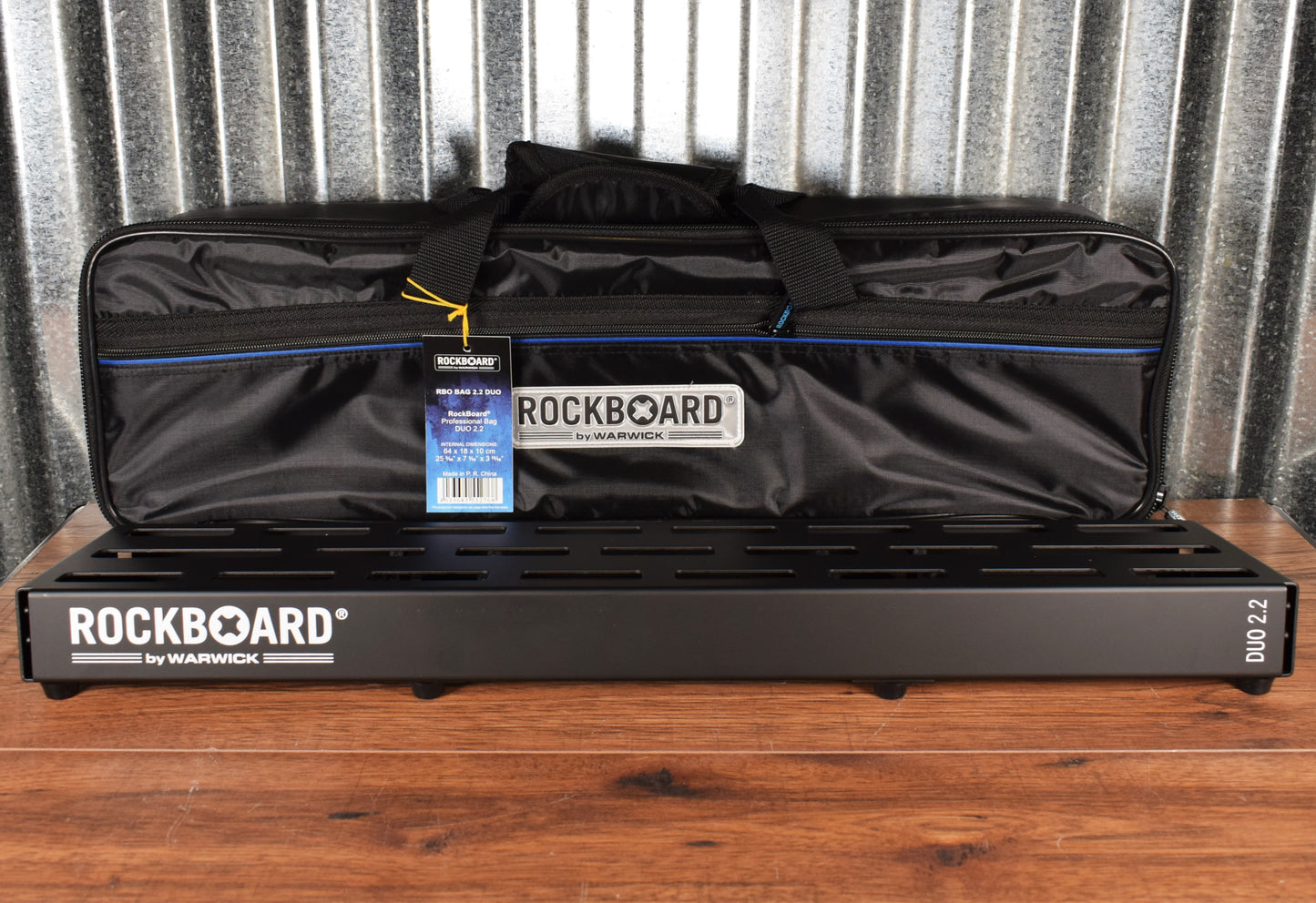 Warwick Rockboard Duo 2.2 B Guitar Effect Pedalboard & Gig Bag