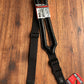 Levy's MRHSS-BLK 3" Right Height Adjustable Garment Leather Guitar & Bass Strap Black