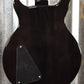 Hamer Archtop Flame Trans Black Double Cut Guitar SATF-TBK #0929 B Stock