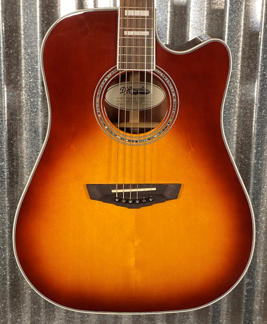 D'Angelico Premier Bowery Dreadnought CE Iced Tea Burst Acoustic Electric Guitar #5267