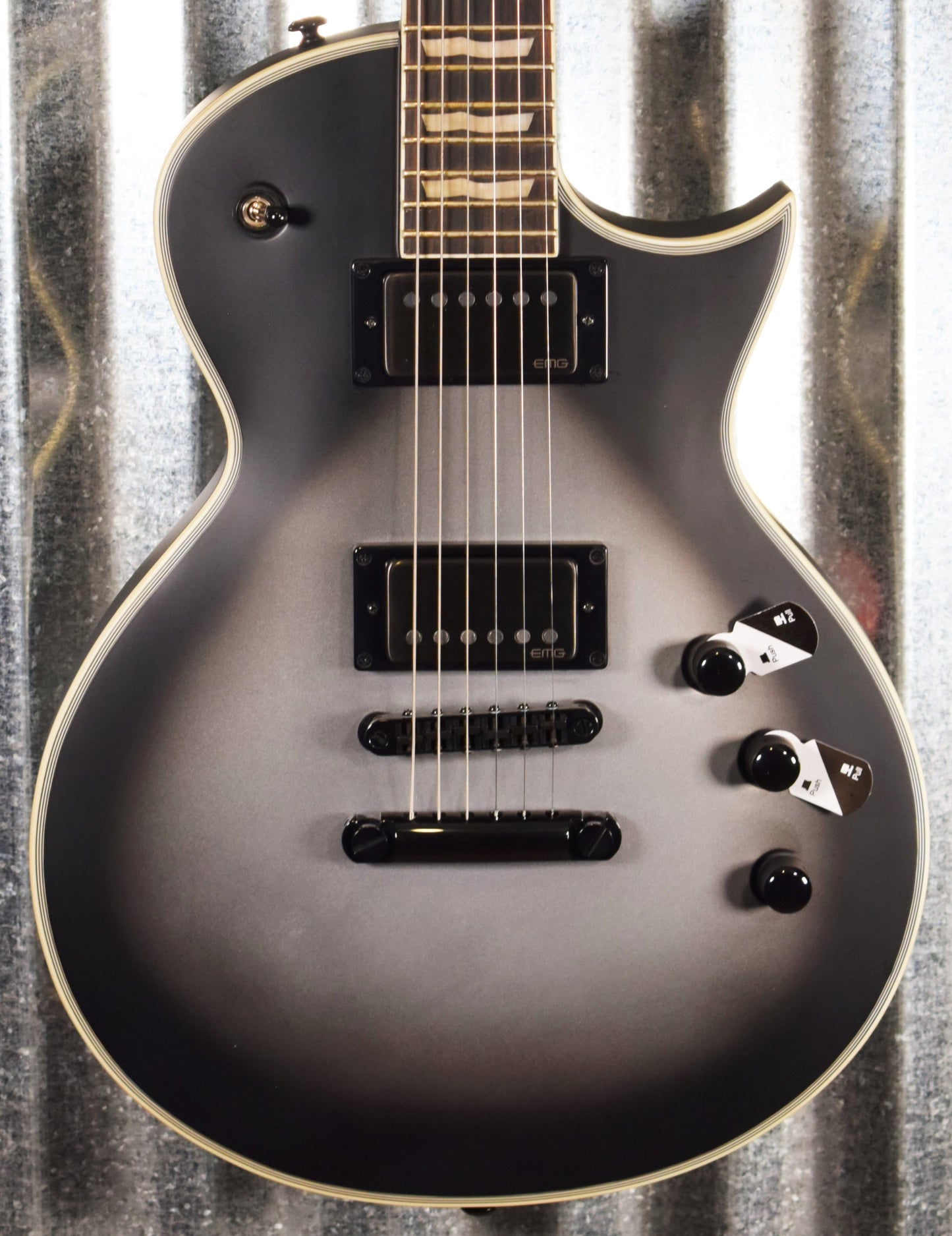 ESP LTD EC-1001T Custom Silver Sunburst Satin EMG Guitar EC1001TCTMSSBS #2237 B Stock