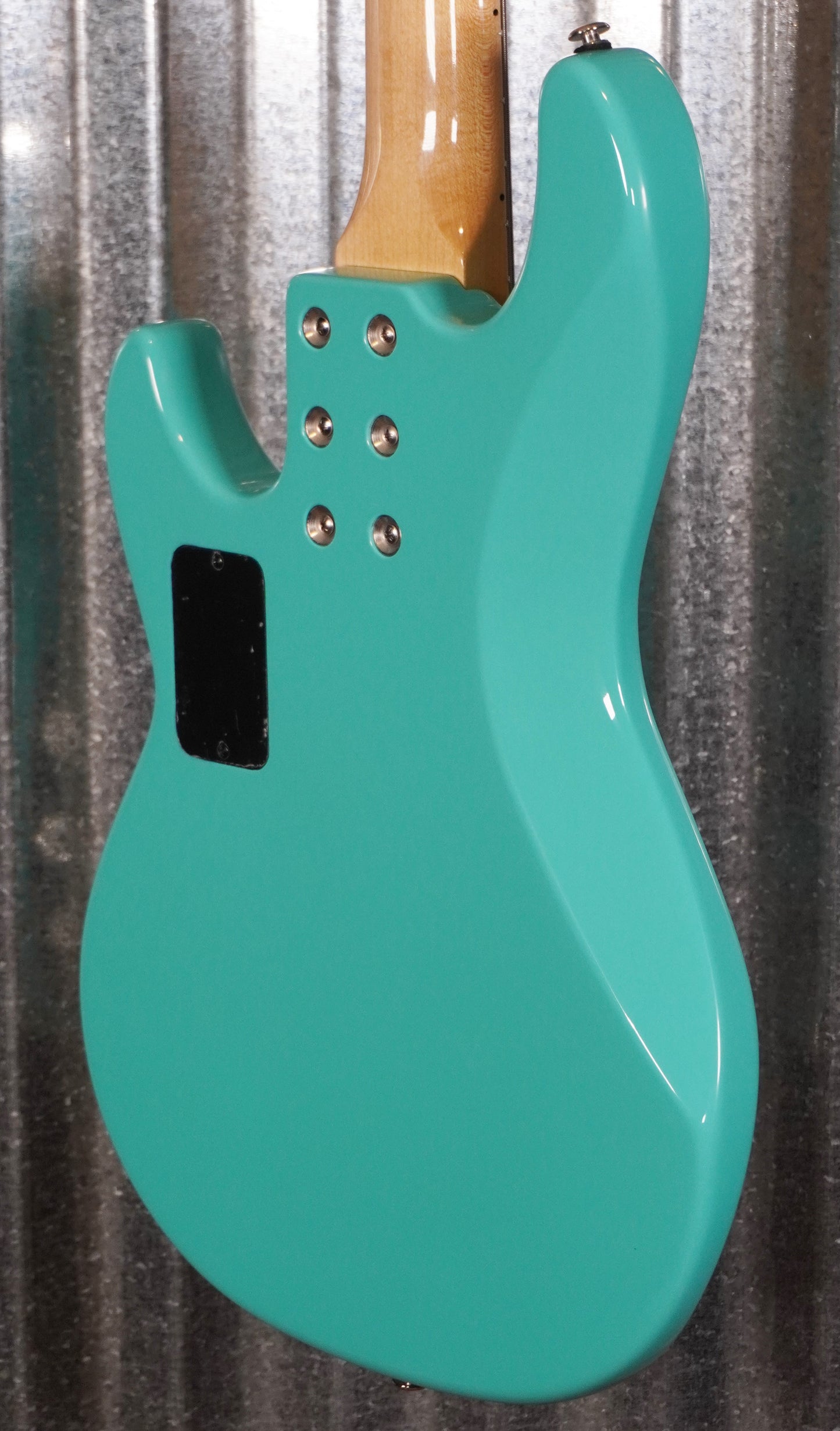 G&L USA CLF L-2500 Turquoise 5 String Bass & Case #9047