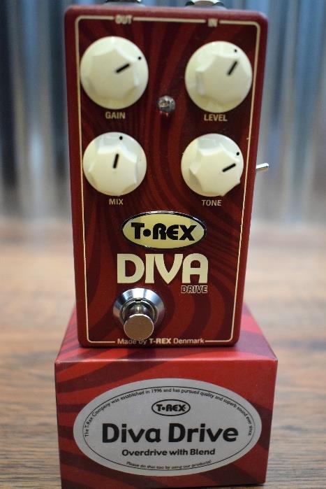T-Rex Engineering Diva Drive Overdrive With Blend Guitar Effect Pedal Demo #319