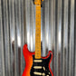 Fender Limited Editon Rarities Flame Ash Top Birdseye Fingerboard Stratocaster Plasma Red Burst Guitar & Case # 6509 Used