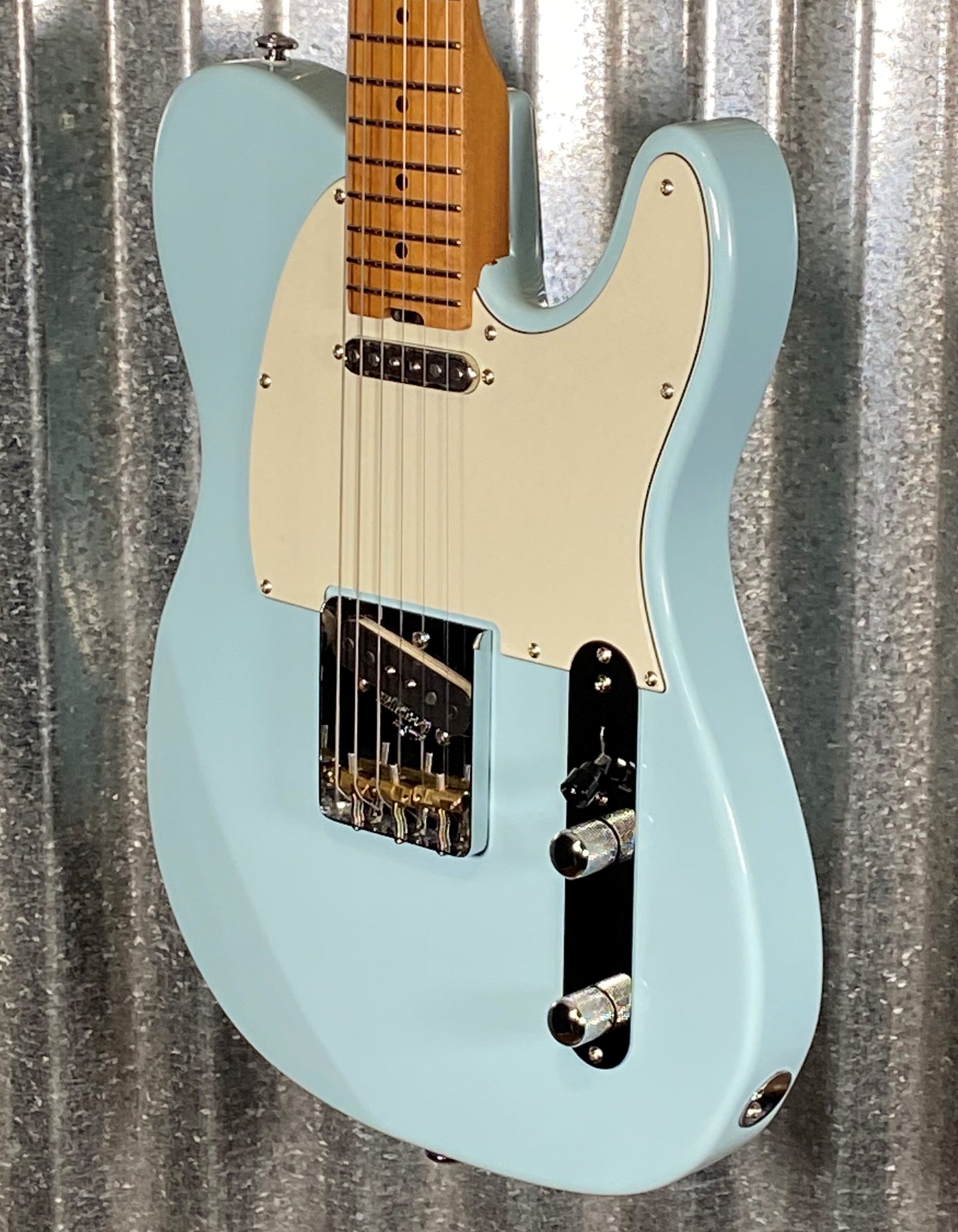 Musi Virgo Classic Telecaster Baby Blue Guitar #0572 Used