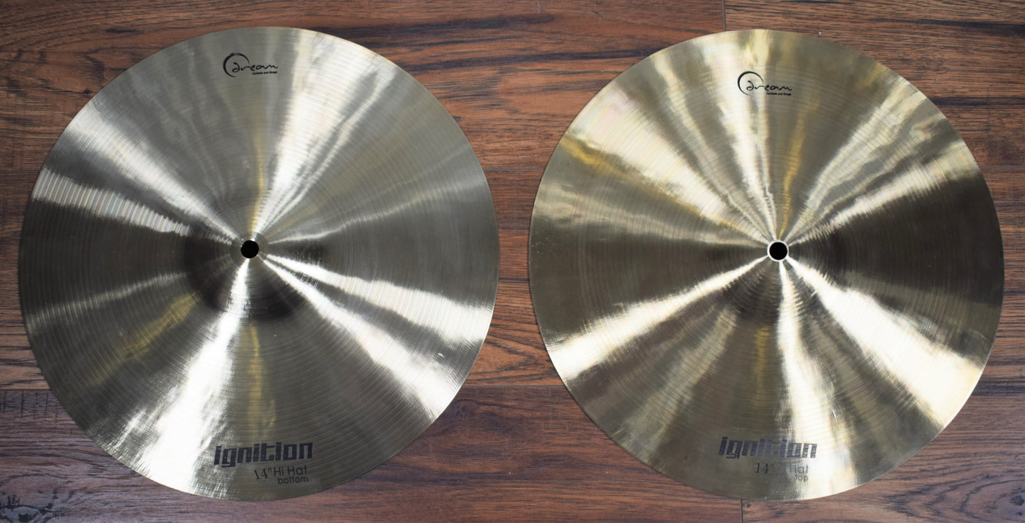 Dream Cymbals IGNCP3+ Plus Ignition Series 3 Piece Cymbal Pack Large - 14" Hi Hat Set, 18" Crash, 22" Ride Demo