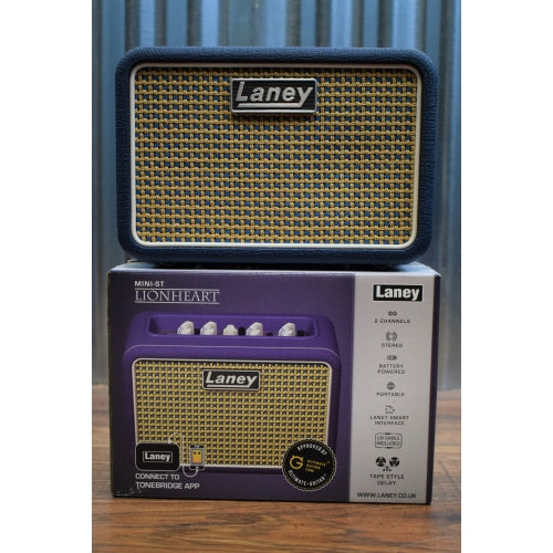 Laney Mini Stereo Lionheart Battery Powered Portable Stereo Guitar Combo Amplifier MINI-ST-LION Demo