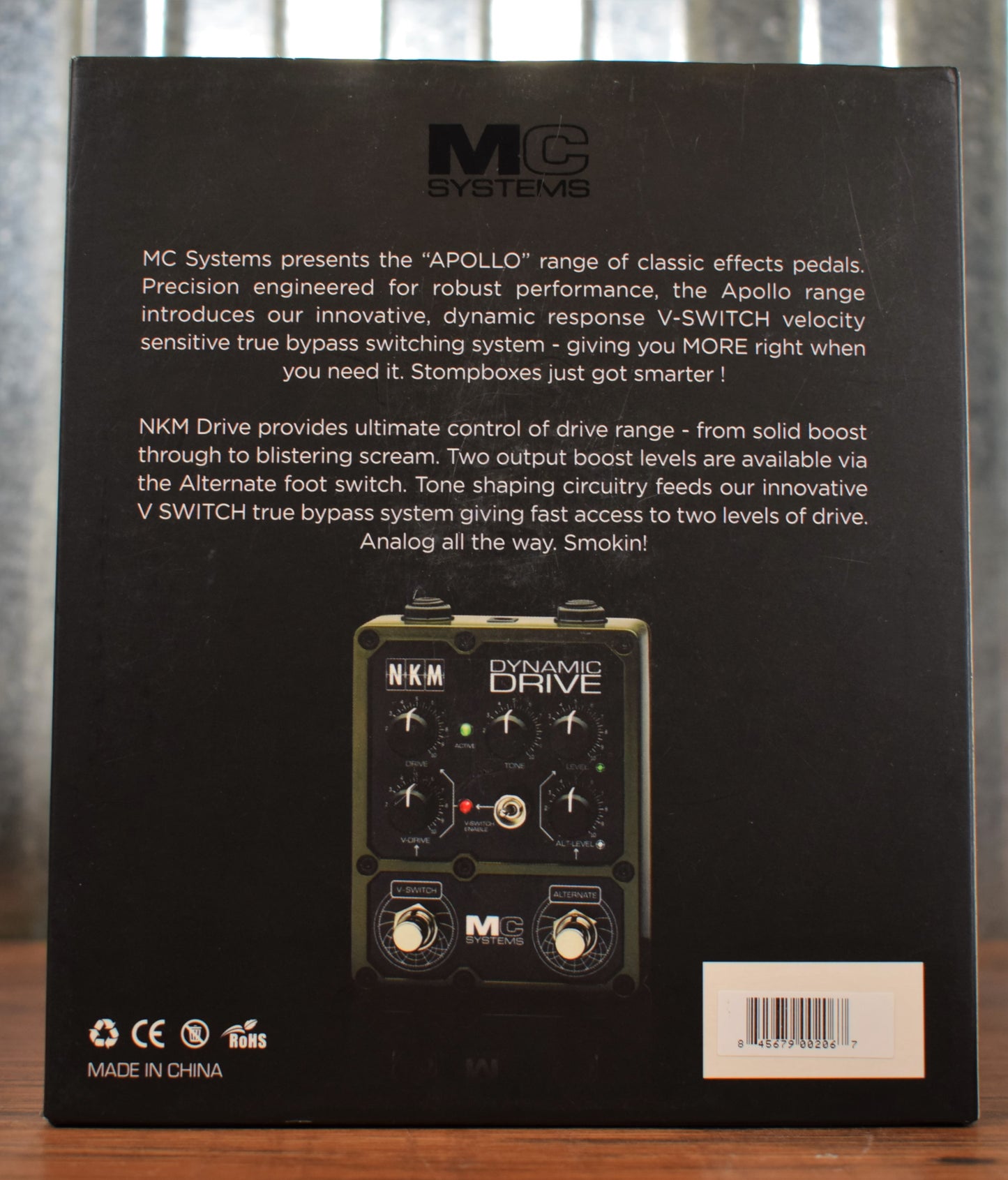 MC Systems Apollo Dynamic NKM Dynamic Drive Guitar Effect Pedal Used
