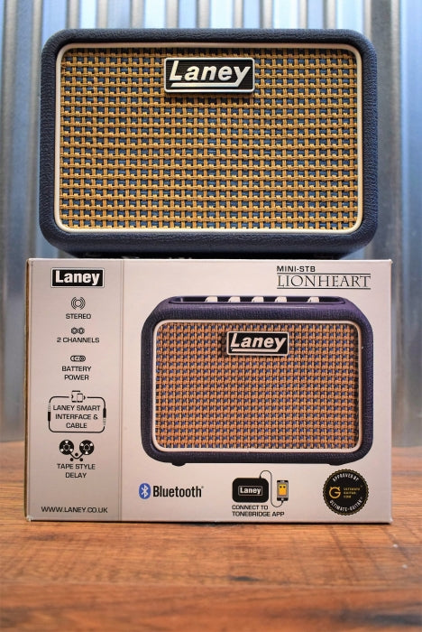 Laney Mini Stereo Bluetooth Lionheart Battery Powered Guitar Amplifier MINI-STB-LION Demo