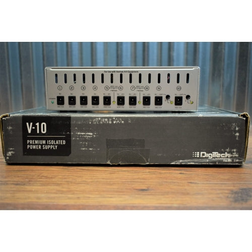 Digitech V-10 Premium Isolated Pedalboard Effect Pedal Power Brick Supply