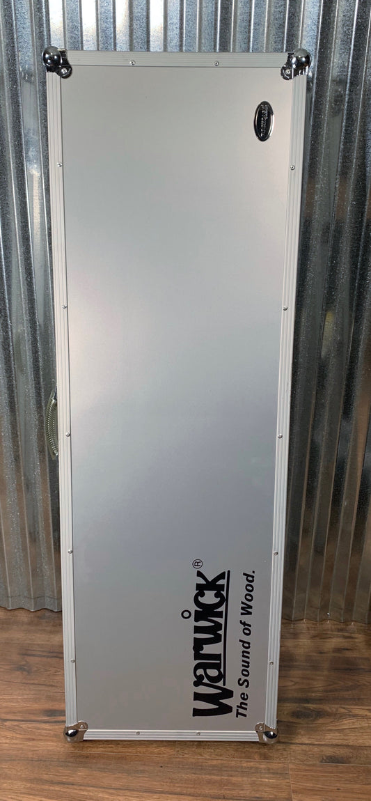 Warwick RC 10836 SAW RockCase Professional Flight Bass Case Silver Aluminum