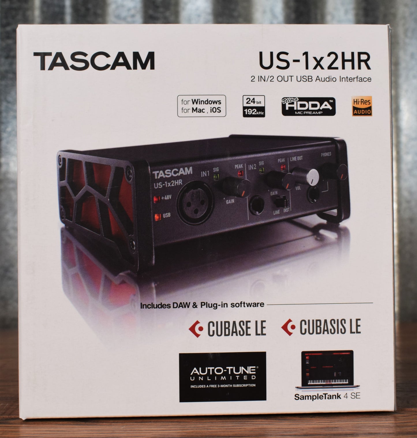 Tascam US-1X2HR 1x2 USB Audio Recording Interface Open Box