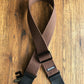 Dunlop D2701BR Chocolate Ribbed Cotton Guitar & Bass Strap Brown