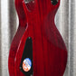 ESP LTD EC-100QM See-Thru Black Cherry Guitar #3557 Used