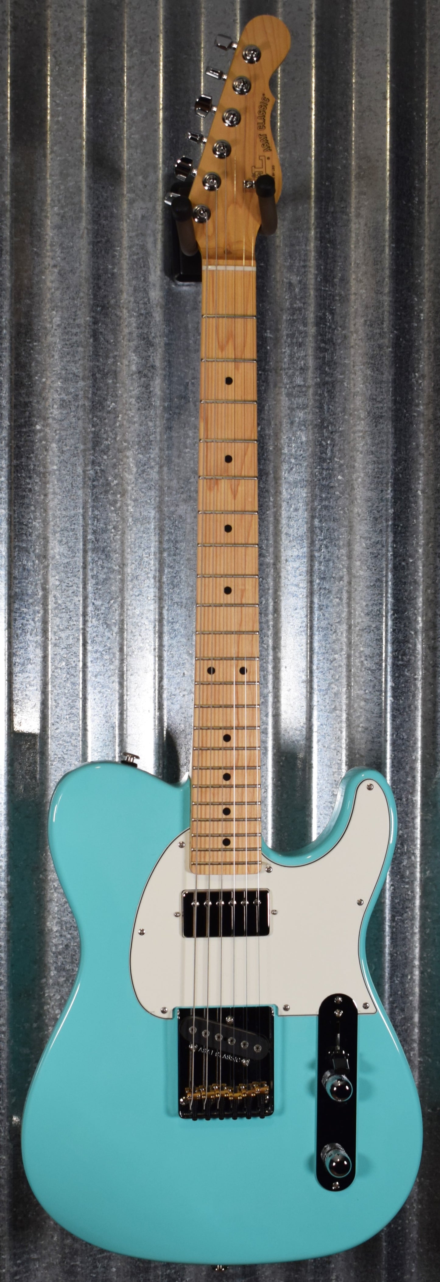 G&L USA ASAT Classic Bluesboy Turquoise Maple Satin Neck Guitar & Case #5318