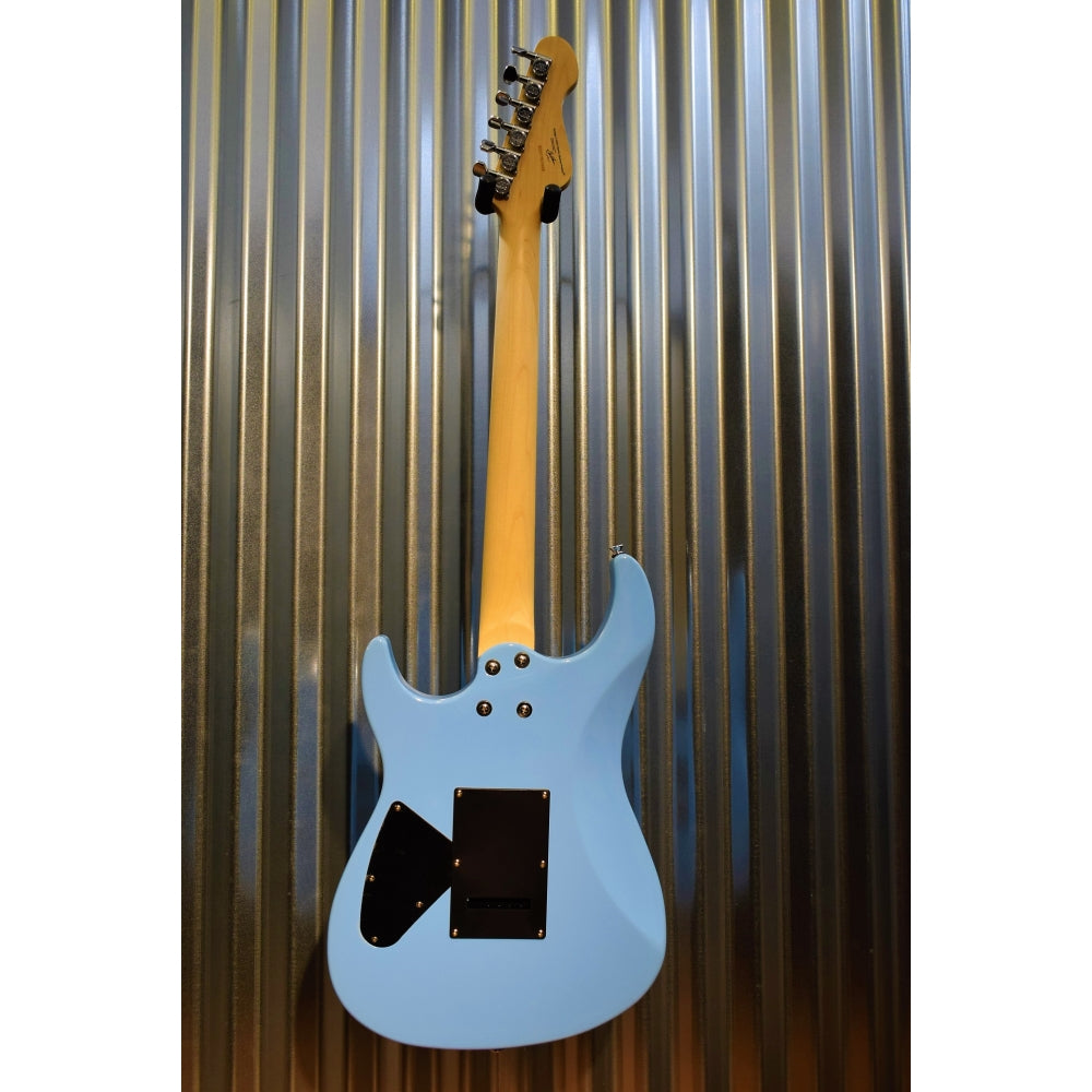Vintage Guitars V6M24LB Laguna Blue 24 Fret Guitar & Case #7488