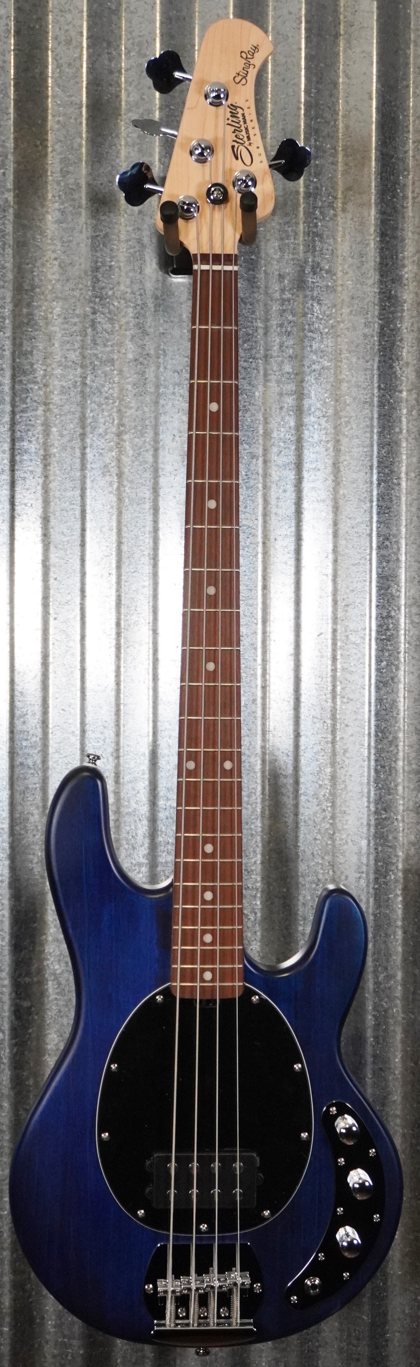 Sterling by Music Man Stingray 4 String Bass Trans Blue Satin Bass RAY4-TBLS-R1 #3935