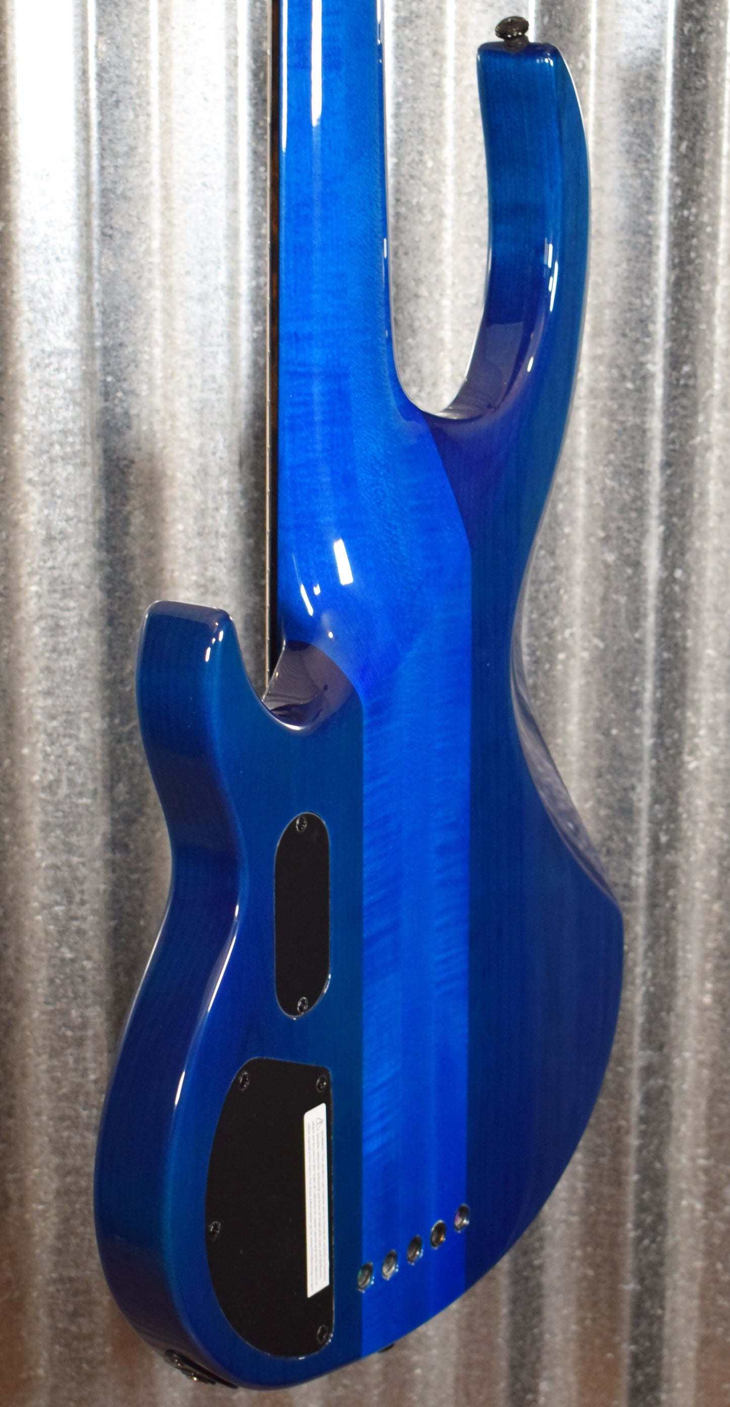 ESP LTD BB-1005 Bunny Brunel 5 String Bass Quilt Maple Black Aqua & Case LBB1005QMBLKAQ #0380